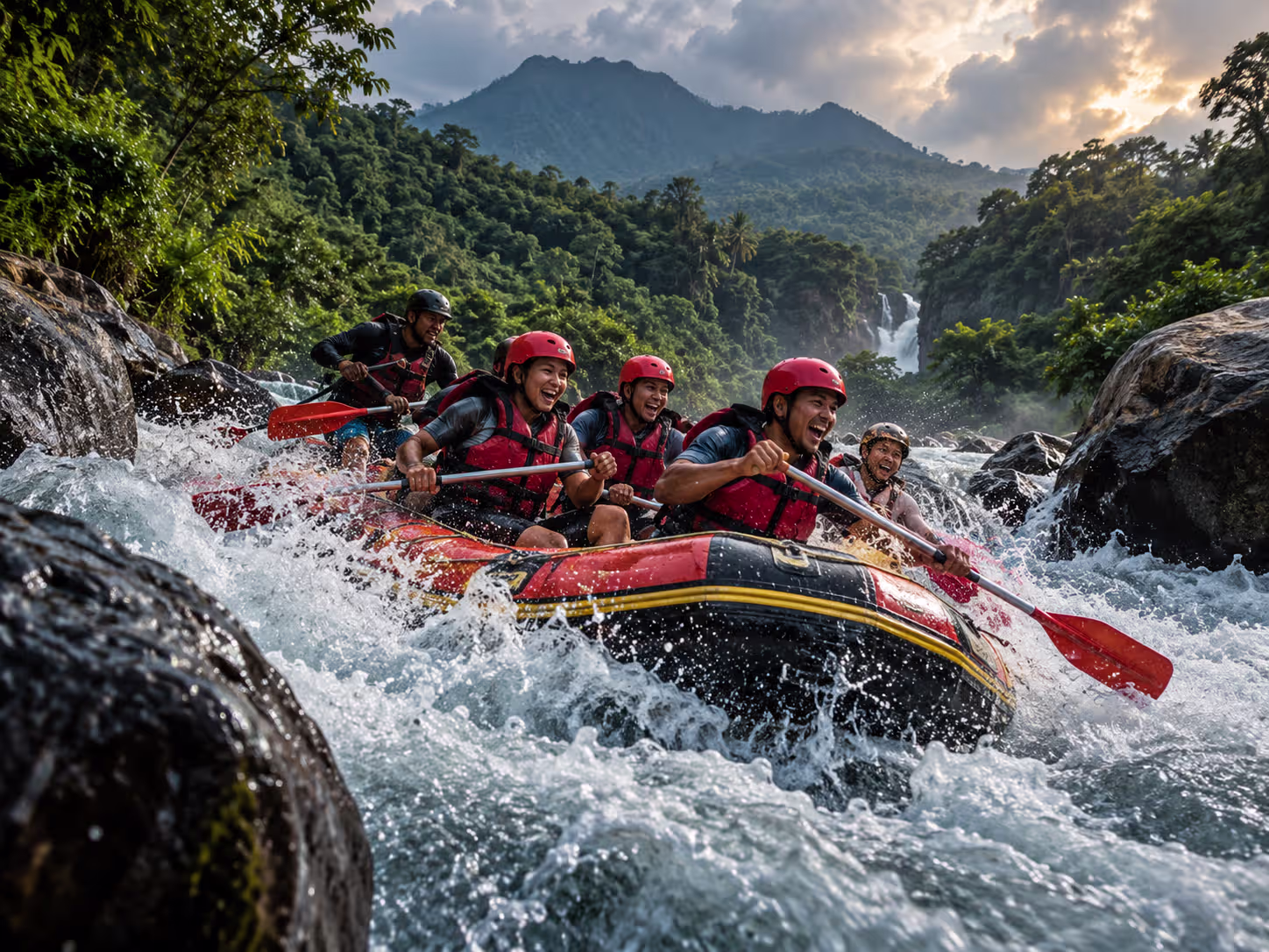 Rafting Cimanuk Garut - JO Adventure Aktivitas rafting Cimanuk Garut bersama JO Adventure
